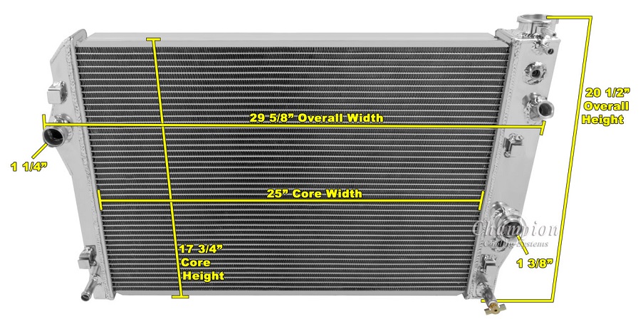 Camaro 98 99 Aluminum Radiator