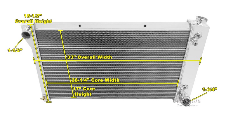 12V Fan Shroud 30 Pickup MT 3-Row Tri-Core Aluminum Radiator For Chevy C/K 10/20 
