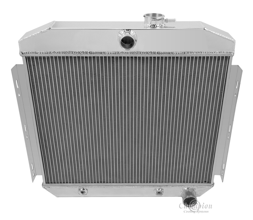 Champion Cooling 3 Row Radiator For 55-57 Chevy with V8 mounting